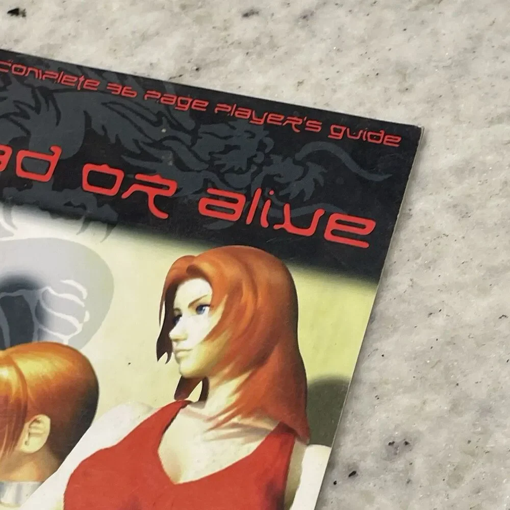 Dead Or Alive Game PlayStation Solutions complete 36 Page Players Guide Book